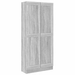 vidaXL Bibliothèque Sonoma gris 82 5x30 5x185 5 cm Bois d'ingénierie