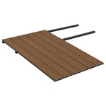vidaXL Panneaux de terrasse et accessoires WPC Marron/gris 15 m² 4 m