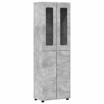 vidaXL Ensemble meuble TV FLORIN Gris béton Bois d'ingénierie