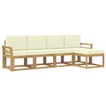 vidaXL Ensemble de canapés d'extérieur 5 pc