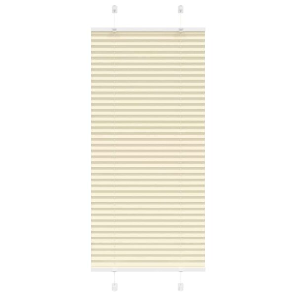 vidaXL Store plissé crème 60x100 cm largeur du tissu 59 4 cm polyester