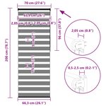 vidaXL Store zèbre marron 70x200 cm largeur du tissu 65 9 cm polyester