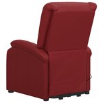 vidaXL Fauteuil Rouge bordeaux Similicuir