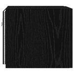vidaXL Meuble TV mural Chêne noir 30 5 x 35 x 30 cm Bois d'ingénierie
