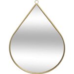 Miroir en forme de goutte - Métal - 28 x 39 cm