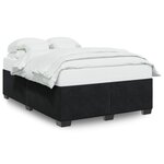 vidaXL Cadre de lit Noir 140x190 cm Velours