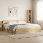 vidaXL Cabinet de Tête de Lit Chêne Sonoma Bois d'ingénierie