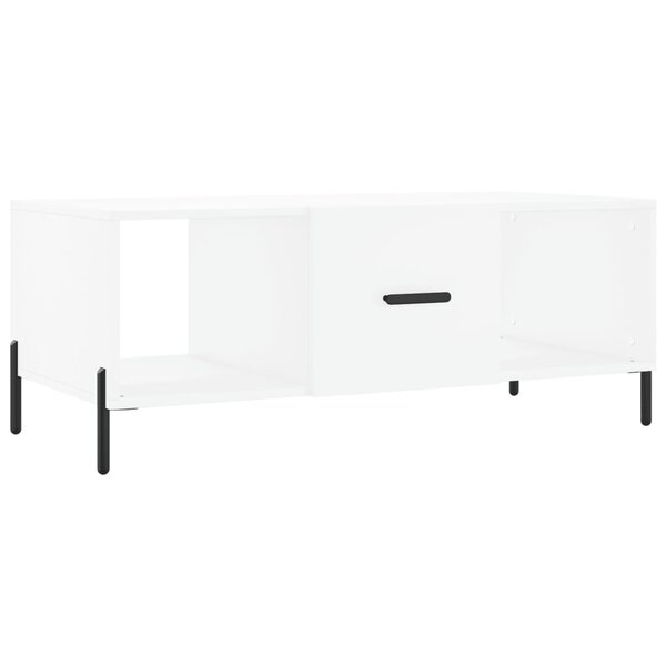 vidaXL Table basse blanc 102x50x40 cm bois d'ingénierie