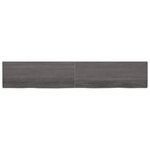 vidaXL Étagère murale marron foncé bois chêne massif traité