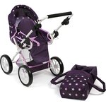 Bayer Chic 2000 560-71 - Poussette combinée Leni Étoiles Violet pour poupée