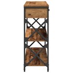 vidaXL Table Console avec tiroir Bois ancien 100 x 28 x 75 cm