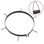 vidaXL Colliers aérateurs de pelouse 5 Pièces avec pointes Ø 30 cm fer