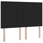 vidaXL Lit avec rangement et matelas Noir 140 x 190 cm Velours