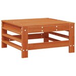 vidaXL Repose-pieds de jardin Pin massif Pin brun ciré