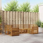 vidaXL Ensemble de canapés d'extérieur 6 pc Naturel