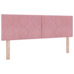 Lit à ressort avec matelas vidaXL Rose 140x200 cm Velours