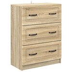 vidaXL Armoire à tiroirs Chêne Sonoma 66 x 34 5 x 87 cm