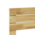 vidaXL Tête de lit 120 cm en bois massif de chêne
