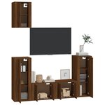 vidaXL Ensemble de meubles TV 5 Pièces Chêne marron Bois d'ingénierie