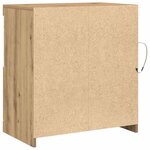 vidaXL Buffet LED Marron 60 5 x 37 x 67 cm Bois d'ingénierie