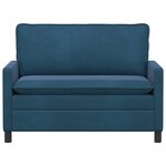 vidaXL Canapé Bleu 126 x 81 x 87 5 cm Velours
