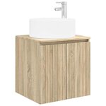 vidaXL Meuble de lavabo mural Chêne Sonoma 49 5 x 44 5 x 65 5 cm
