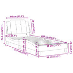 vidaXL Cadre de lit sans matelas noir et blanc 80x200 cm similicuir