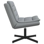 vidaXL Chaise Pivotante Gris clair Tissu Standard Ergonomique