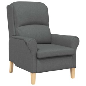 vidaXL fauteuil Gris foncé 76 x 94 x 102 cm Tissu Sharpa