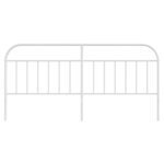 vidaXL Tête de lit métal blanc 193 cm