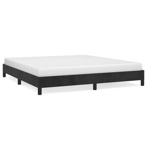 vidaXL Cadre de lit sans matelas noir 180x200 cm velours