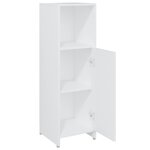 vidaXL Armoire de salle de bain Blanc 30x30x95 cm Bois d'ingénierie