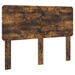 vidaXL Lit de Rangement Chêne fumé 140 x 190 cm Bois d'ingénierie