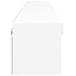 vidaXL Meubles TV avec lumières LED 2 Pièces blanc 80x30x30 cm