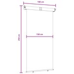 vidaXL Store latéral de balcon 160 x 250 cm 100  polyester fer acier