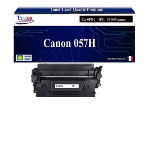 T3AZUR - Toner compatible avec Canon 057H (3010C002/3010C004) pour Canon MF443dw  MF445dw  MF446x  MF449x  MF453dw  MF455dw Noir