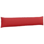 vidaXL Coussins de canapé 2 Pièces Rouge 200 x 40 cm tissu