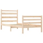 vidaXL Cadre de lit sans matelas bois massif de pin 100x200 cm