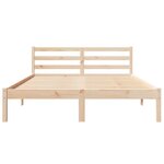 Lit vidaXL avec têtière 140x220 cm en bois de pin massif