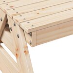 vidaXL Table de pique-nique pour enfants 88x97x52cm bois massif de pin