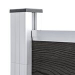 vidaXL Clôture de jardin WPC 175x105 cm Gris