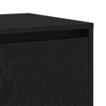vidaXL Buffet Chêne noir 120 x 41 x 75 cm Bois d'ingénierie