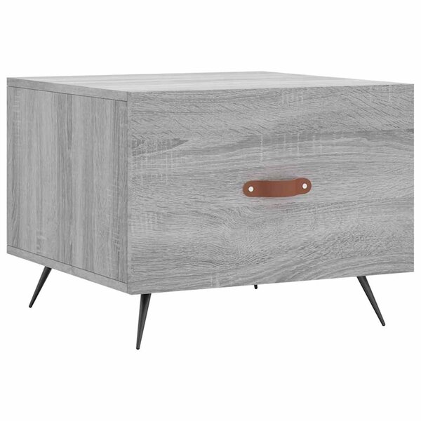 vidaXL Table basse Sonoma gris 50x50x40 cm Bois d'ingénierie