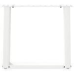 vidaXL Pieds de table basse en U  2 pièces  blanc  50 x (42-43) cm  acier