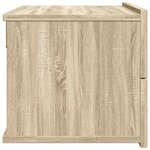 vidaXL Table de chevet chêne sonoma 40x30x30 cm Bois d'ingénierie