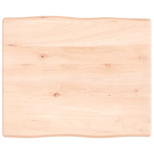 vidaXL Dessus de table bois massif non traité bordure assortie