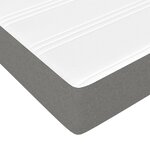 vidaXL Sommier à lattes de lit et matelas Gris foncé 90x190 cm Tissu