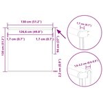 vidaXL Store enrouleur occultant blanc cassé largeur du tissu 126 6 cm