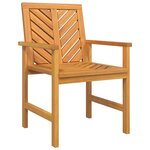 vidaXL Ensemble de salle à manger pour jardin 5 Pièces Marron