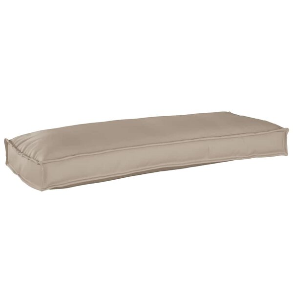 vidaXL Coussin pour banc de palette Taupe 100 x 40 x 8 cm Tissu Oxford